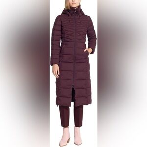 Women’s B by Bernardo quilted down‎ blend maxi puffer Coat size small